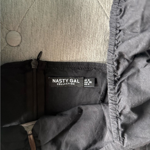 Elegant Black Cutout Puff Sleeve Maxi Dress - Picture 6 of 8